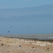 and the kitesurfers