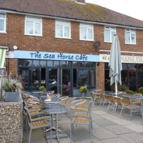 The Sea Horse Cafe is dog friendly and only a 25 min walk away